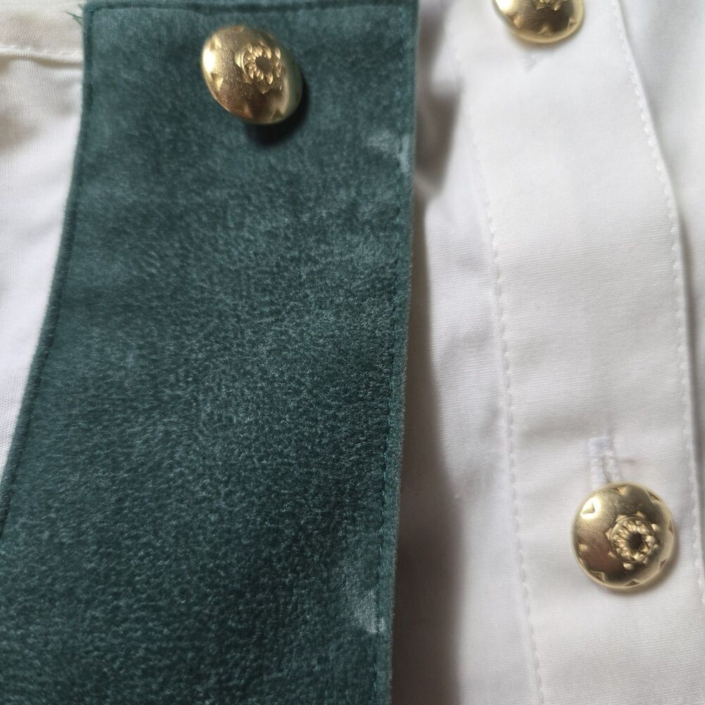 Vintage Silver Mesa Size Medium Embroidered Studded Button Up Western Shirt - Picture 9 of 9